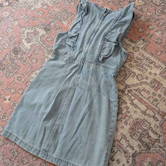 BNWT Light Blue Denim Mini Dress - Picture 5 of 9